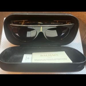 SOLD! Authentic Balmain Black Tortoise Sunglasses